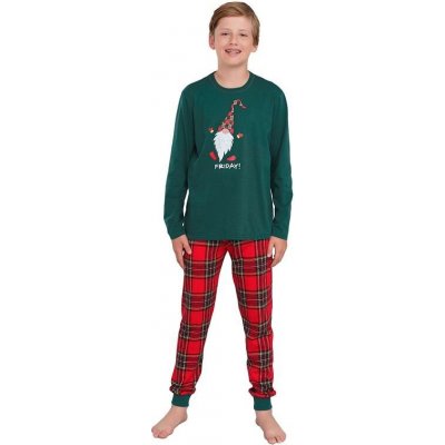 Vánoční chlapecké pyžamo Narwik zelená – Zboží Mobilmania