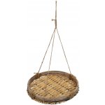ProGarden Závěsný květináč z bambusu a ratanu 30,5 x 50 cm hnědý – Hledejceny.cz