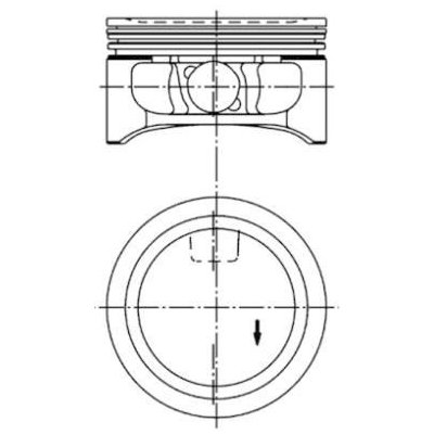Píst KOLBENSCHMIDT 94912600 – Zboží Mobilmania