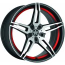 Barracuda Starzz 8x18 5x112 ET45 matt black trim red