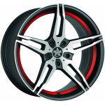 Barracuda Starzz 8x18 5x112 ET45 matt black trim red – Hledejceny.cz