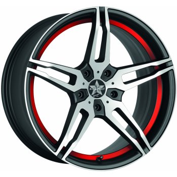 Barracuda Starzz 8x18 5x112 ET45 matt black trim red