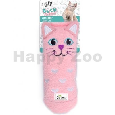 AFP Hračka pro kočky Sock Cuddler ponožka s kočkou a šantou 20cm – Zboží Mobilmania
