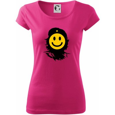 Che Smiley Pure dámské triko Purpurová – Zboží Mobilmania