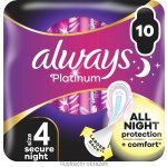 Always Platinum secure Night hygienické vložky s křidélky 20 ks – Hledejceny.cz