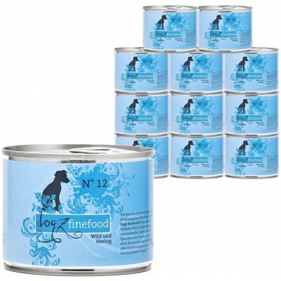 Dogz finefood No. 12 zvěřina a sleď 12 x 200 g