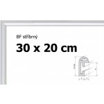 BFHM Plastový rám 30x20cm stříbrný – Zboží Dáma