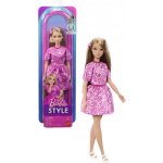 Mattel Barbie Modelka 249 s růžovým paisley vzorem JJN62 – Hledejceny.cz