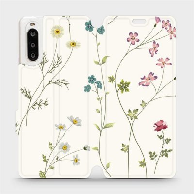 Mobiwear - Sony Xperia 10 II - MD03S Tenké rostlinky s květy – Zboží Živě