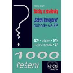 1000 řešení č. 7-8 / 2024 - Zálohy a závdavky - Poradce s.r.o.