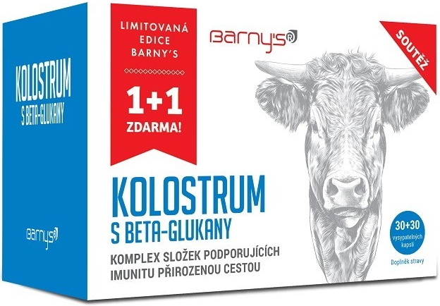 Barny\'s Kolostrum s betaglukany limitovaná edice 60 kapslí