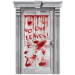 Krvavý plakát "No one leaves" – Sleviste.cz