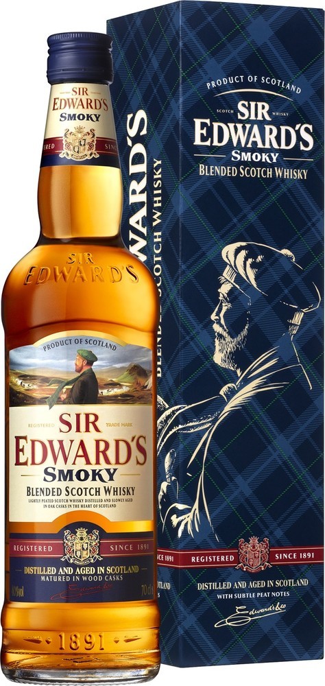 Sir Edward´s Smoky Blended Scotch Whisky 40% 0,7 l (karton)