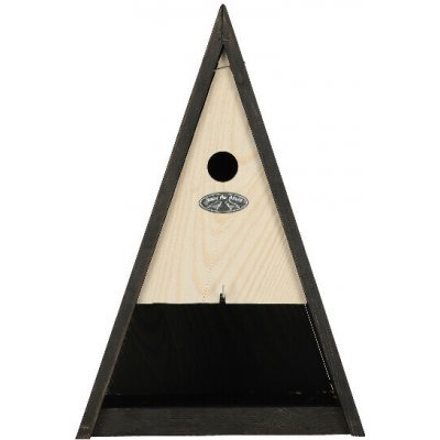 Esschert Design Budka pro ptáčky Triangle s krmítkem 26 x 16 x 40 cm – Hledejceny.cz