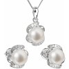 Evolution Group perlová souprava z říčních perel bílá 29017.1