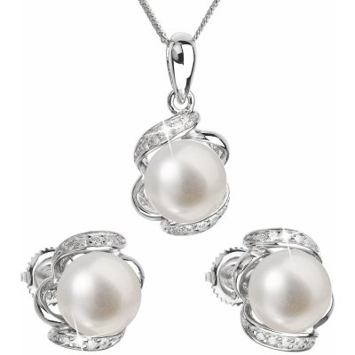 Evolution Group perlová souprava z říčních perel bílá 29017.1 – Zboží Dáma