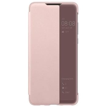 Pouzdro Huawei Original S-View Huawei P30 Lite růžové