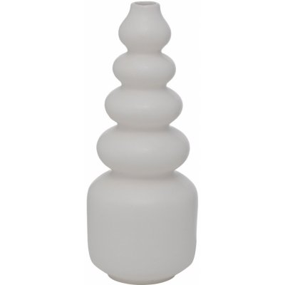Boltze Home Keramická váza s oblým tvarem, 30 cm, BRUNILA, bílá bílý – Hledejceny.cz