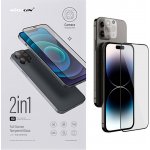 Nillkin 2v1 HD Full Screen Tvrzené Sklo pro Apple iPhone 14 Pro Max Black 6902048250222 – Zboží Živě