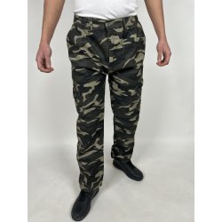 Sezon pánské zateplené kalhoty vojenské barvy 02 Vojenská