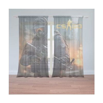 Sablio Záclony CS:GO Voják 2: 2ks 150x250cm – Hledejceny.cz