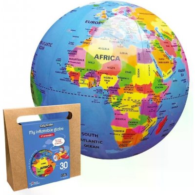 Nafukovací globus Caly My inflatable globe - Lil' geographers, globe 30 cm – Hledejceny.cz