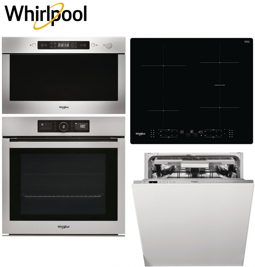 Set Whirlpool OAKZ9 6200 CS IX + AMW 439 IX + WB B8360 NE + WIO 3O540 PELG