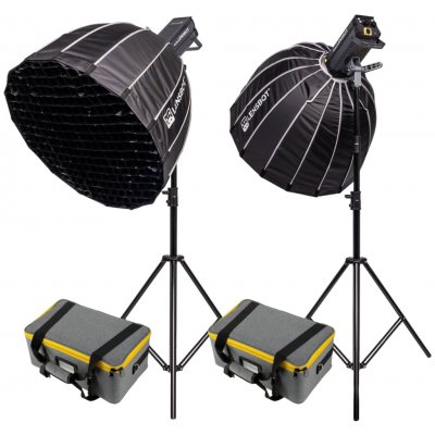 LENSBOT GL330 COB led světel (2 x stativ, 2 x 70cm softbox) – Zbozi.Blesk.cz