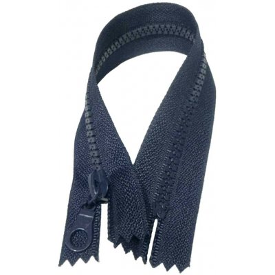 Zip kostkový 5 mm 25 cm Nedělitelný tmavě modrý – Hledejceny.cz