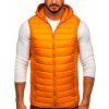 Pánská vesta Bolf LY36 vesta na zip s kapucí oranžová
