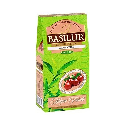 Basilur Magic Green Cranberry BRUSINKA balení čajů sypaný papír 100 g – Zbozi.Blesk.cz