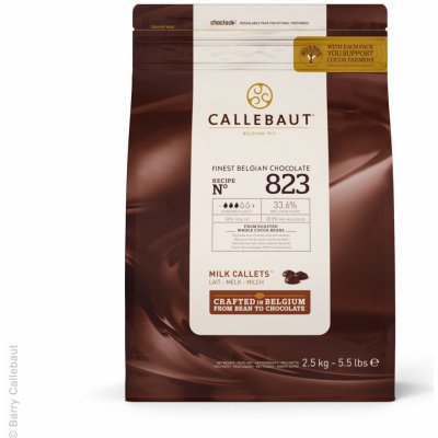 Callebaut 823 mléčná čokoláda 33,6% 2,5 kg – Zboží Mobilmania