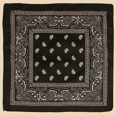 Bandana šátek Bist Style černý – Zboží Mobilmania