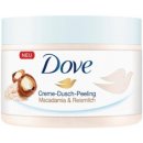 Dove Exfoliating Body Scrub Crushed Macadamia & Rice Milk vyživující tělový peeling 225 ml