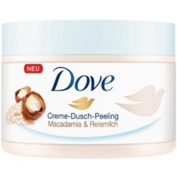 Dove Exfoliating Body Scrub Crushed Macadamia & Rice Milk vyživující tělový peeling 225 ml