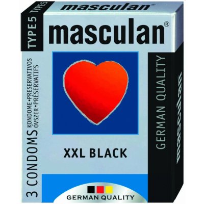 Masculan XXL Black 3ks