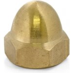 Matice klobouková mosaz, DIN 1587 - M6 – Sleviste.cz