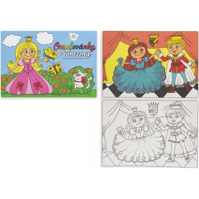 Teddies Omalovánky Princezny 21x15cm 8 listů A5 – Zboží Dáma