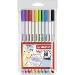 Stabilo Pen 68 brush 10 ks sada – Zbozi.Blesk.cz