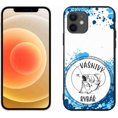 mmCase na iPhone 12 mini - vášnivý rybář bílé pozadí – Zboží Mobilmania