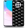 Pouzdro a kryt na mobilní telefon Huawei Picasee silikonové Huawei Nova 8i - Separ - White On Black černé