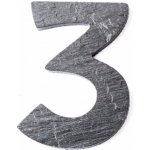Ecokámen Číslice břidlicová - malá Typ: číslice 3 – Hledejceny.cz