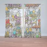 Záclony Graffiti: 2 ks - 150x250 cm - Sablio – Hledejceny.cz