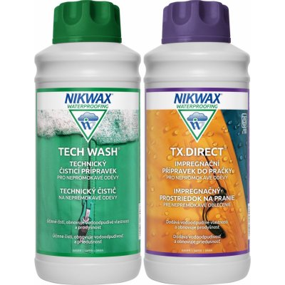 NIKWAX Tech Wash a impregnace TX.Direct Wash-In 1000 + 1000 ml – Zboží Dáma