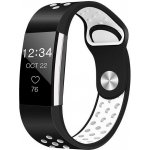 BStrap Silicone Sport pro Fitbit Charge 2 black, white, velikost L STRFB0324