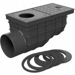 Geiger Lapač střešních splavenin 110 boční černý – Sleviste.cz