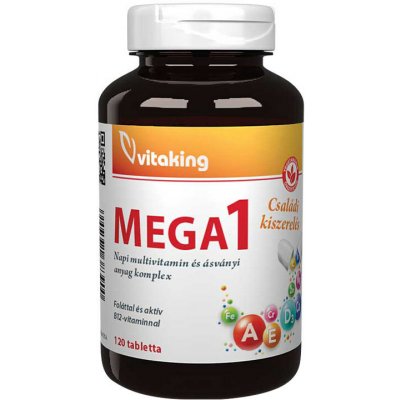 Vitaking Mega-1 Multivitamin 120 Tablet – Hledejceny.cz