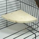 Karlie Flamingo Závěsná dřevěná rohová plošina do klece 22 x 22 x 2 cm – Zboží Dáma