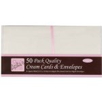 WEST DESIGN West Design 13,5 × 13,5 cm přání a obálky 50 ks (240 g/m2) krémové – Hledejceny.cz