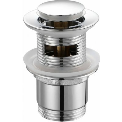 Aqualine Umyvadlová výpust 5/4“, click-clack, malá zátka, 30-45mm, chrom | TF8001 – Sleviste.cz